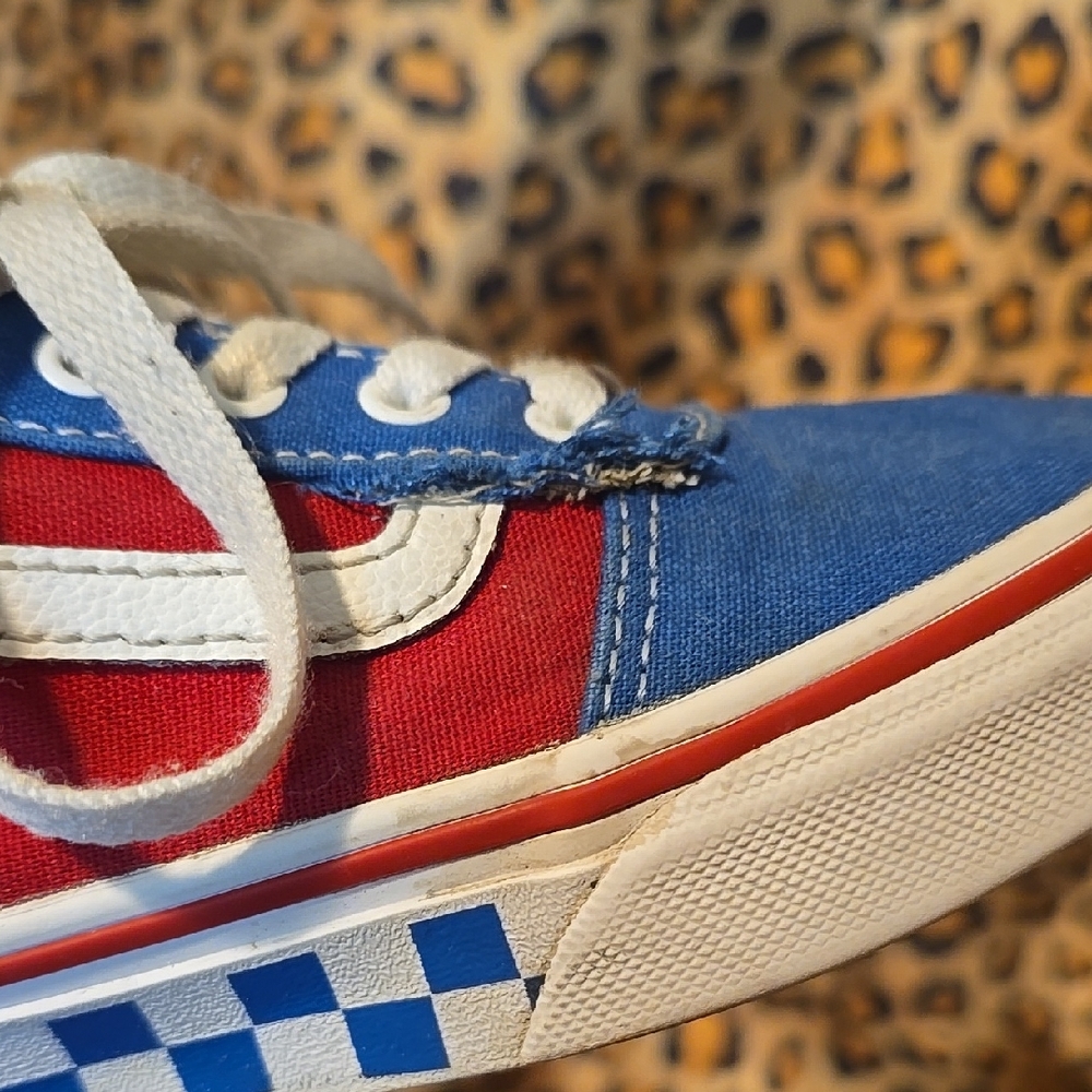 Vans Red and Blue Sneakers with Classic Design - Picture 8 of 11